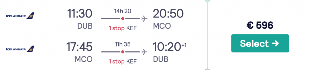 flights from Dublin to Florida