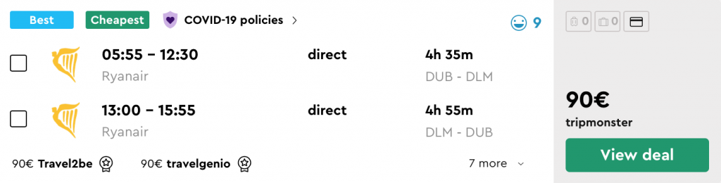 cheap flights to Dalaman